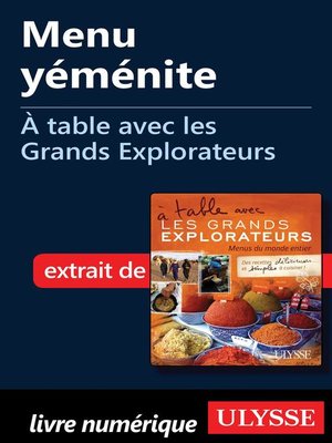 cover image of Menu yéménite--À table avec les Grands Explorateurs